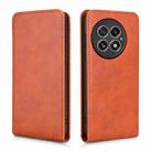 For OnePlus 13 Magnetic Vertical Flip Leather Phone Case(Brown) - 2