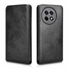 For OnePlus Ace 5 / Ace 5 Pro Magnetic Vertical Flip Leather Phone Case(Black) - 2