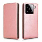 For Xiaomi 15 Magnetic Vertical Flip Leather Phone Case(Rose Gold) - 2