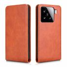 For Xiaomi 15 Magnetic Vertical Flip Leather Phone Case(Brown) - 2