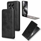 For Xiaomi 14T Pro Magnetic Vertical Flip Leather Phone Case(Black) - 1