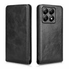 For Xiaomi 14T Pro Magnetic Vertical Flip Leather Phone Case(Black) - 2