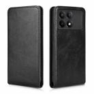 For Xiaomi Poco X6 Pro / Redmi K70E 5G Magnetic Vertical Flip Leather Phone Case(Black) - 2