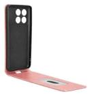 For Xiaomi Poco X6 Pro / Redmi K70E 5G Magnetic Vertical Flip Leather Phone Case(Rose Gold) - 3