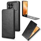 For Xiaomi Poco F6 Pro / Redmi K70 / K70 Pro Magnetic Vertical Flip Leather Phone Case(Black) - 1