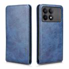 For Xiaomi Poco F6 Pro / Redmi K70 / K70 Pro Magnetic Vertical Flip Leather Phone Case(Blue) - 2