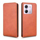 For Xiaomi Poco M7 Pro 5G / Redmi Note 14 5G Magnetic Vertical Flip Leather Phone Case(Brown) - 2