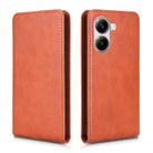 For Xiaomi X7 Pro 5G / Redmi Turbo 4 Magnetic Vertical Flip Leather Phone Case(Brown) - 2