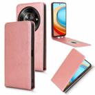 For ZTE Blade A75 5G Magnetic Vertical Flip Leather Phone Case(Rose Gold) - 1