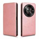 For ZTE Blade A75 5G Magnetic Vertical Flip Leather Phone Case(Rose Gold) - 2