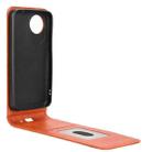 For ZTE Blade A35 Lite Magnetic Vertical Flip Leather Phone Case(Brown) - 3