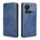 For ZTE Nubia Z70 Ultra Magnetic Vertical Flip Leather Phone Case(Blue) - 2