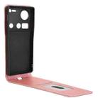 For ZTE Nubia Z70 Ultra Magnetic Vertical Flip Leather Phone Case(Rose Gold) - 3