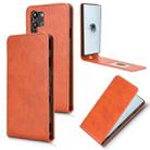 For ZTE nubia Red Magic 10 Pro+ Magnetic Vertical Flip Leather Phone Case(Brown) - 1