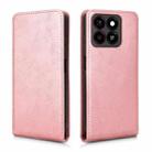 For ZTE Blade A35 / A55 Magnetic Vertical Flip Leather Phone Case(Rose Gold) - 2