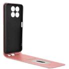 For ZTE Blade A35 / A55 Magnetic Vertical Flip Leather Phone Case(Rose Gold) - 3