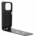 For ZTE Blade V70 Magnetic Vertical Flip Leather Phone Case(Black) - 3