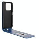 For ZTE Blade A75 4G Magnetic Vertical Flip Leather Phone Case(Blue) - 3