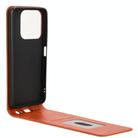 For ZTE Blade A75 4G Magnetic Vertical Flip Leather Phone Case(Brown) - 3