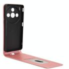 For ZTE nubia Z60S Pro Magnetic Vertical Flip Leather Phone Case(Rose Gold) - 3