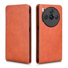 For ZTE nubia Z60S Pro Magnetic Vertical Flip Leather Phone Case(Brown) - 2
