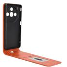 For ZTE nubia Z60S Pro Magnetic Vertical Flip Leather Phone Case(Brown) - 3