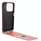 For ZTE Blade V70 Design 4G Magnetic Vertical Flip Leather Phone Case(Rose Gold) - 3
