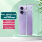 For OPPO A3x 5G India imak UX-5 Series Super Slim Transparent Shockproof TPU Protective Case(Transparent) - 3