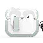 For AirPods Pro 2 DUX DUCIS PECP Series Split Earphone Case with Hook(Green White) - 1