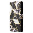 For Redmi Note 12 4G Marble Bronzing Stitching Leather Phone Case(Black) - 2