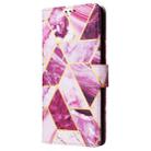 For Redmi Note 13 5G Global Marble Bronzing Stitching Leather Phone Case(Purple) - 2