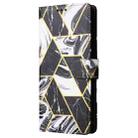 For Redmi Note 13 Pro 4G Marble Bronzing Stitching Leather Phone Case(Black) - 2