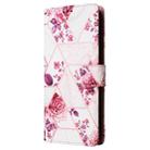 For Redmi Note 14 4G 164.84mm Marble Bronzing Stitching Leather Phone Case(Rose Gold) - 2