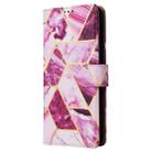 For Samsung Galaxy A16 5G Marble Bronzing Stitching Leather Phone Case(Purple) - 2