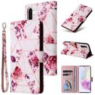 For Samsung Galaxy A26 5G Marble Bronzing Stitching Leather Phone Case(Rose Gold) - 1