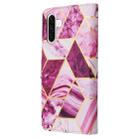For Samsung Galaxy A26 5G Marble Bronzing Stitching Leather Phone Case(Purple) - 3