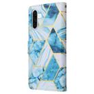 For Samsung Galaxy A56 5G Marble Bronzing Stitching Leather Phone Case(Blue) - 3