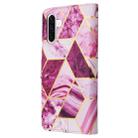 For Samsung Galaxy A56 5G Marble Bronzing Stitching Leather Phone Case(Purple) - 3