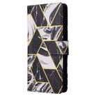For Samsung Galaxy A36 5G Marble Bronzing Stitching Leather Phone Case(Black) - 2