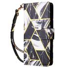 For Samsung Galaxy A07 4G / 5G Marble Bronzing Stitching Leather Phone Case(Black) - 2