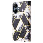 For Samsung Galaxy A07 4G / 5G Marble Bronzing Stitching Leather Phone Case(Black) - 3