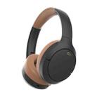 BT056 Noise Reduction Sports Stereo Wireless Deep Bass On-Ear Bluetooth Earphone(Black Brown) - 1