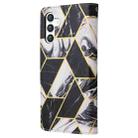 For Samsung Galaxy S25 5G Marble Bronzing Stitching Leather Phone Case(Black) - 3