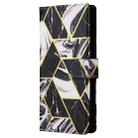 For Samsung Galaxy S25 Ultra 5G Marble Bronzing Stitching Leather Phone Case(Black) - 2