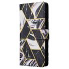 For Samsung Galaxy S24 FE 5G Marble Bronzing Stitching Leather Phone Case(Black) - 2