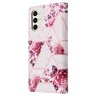 For Samsung Galaxy S24 FE 5G Marble Bronzing Stitching Leather Phone Case(Rose Gold) - 3