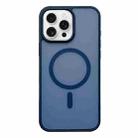 For iPhone 16 Pro Max Frosted Skin Feel MagSafe Phone Case(Dark Blue) - 1