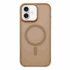 For iPhone 16 Frosted Skin Feel MagSafe Phone Case(Desert Gold) - 1