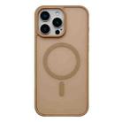 For iPhone 15 Pro Frosted Skin Feel MagSafe Phone Case(Desert Gold) - 1