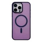 For iPhone 15 Pro Frosted Skin Feel MagSafe Phone Case(Dark Purple) - 1